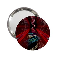 Patterns Red Abstract 2 25  Handbag Mirrors