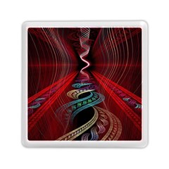Patterns Red Abstract Memory Card Reader (square) by Vaneshart