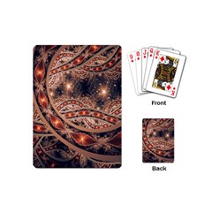 Fractal Patterns Abstract Dark Playing Cards Single Design (mini) by Vaneshart