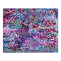 Stains Circles Watercolor Colorful Abstract Double Sided Flano Blanket (large) 