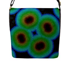 Kaleidoscope Art Unique Design Flap Closure Messenger Bag (l)