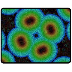 Kaleidoscope Art Unique Design Double Sided Fleece Blanket (medium) 