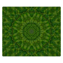 Fauna Nature Ornate Leaf Double Sided Flano Blanket (small)  by pepitasart