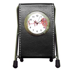 Electra Pen Holder Desk Clock