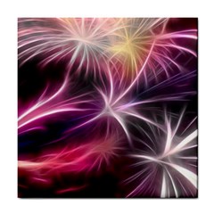 Fireworks Rocket Night Lights Flash Tile Coaster by Bajindul