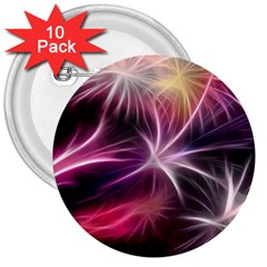 Fireworks Rocket Night Lights Flash 3  Buttons (10 Pack)  by Bajindul