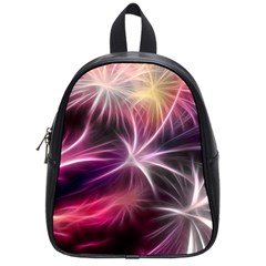 Fireworks Rocket Night Lights Flash School Bag (small)