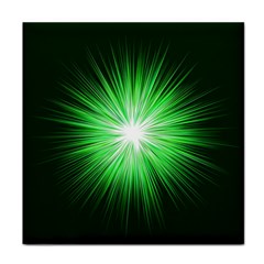 Green Blast Background Face Towel by Mariart