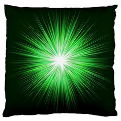 Green Blast Background Large Cushion Case (two Sides)