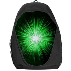 Green Blast Background Backpack Bag