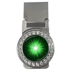 Green Blast Background Money Clips (cz)  by Mariart