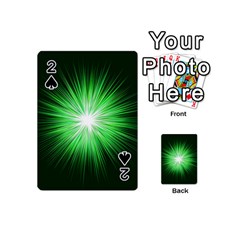 Green Blast Background Playing Cards 54 Designs (mini)