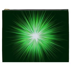 Green Blast Background Cosmetic Bag (xxxl)