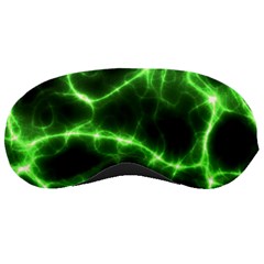 Lightning Electricity Pattern Green Sleeping Mask