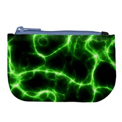 Lightning Electricity Pattern Green Large Coin Purse by Alisyart