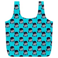 Forest Girl Bight Baby Blue Patttern Full Print Recycle Bag (xl) by snowwhitegirl