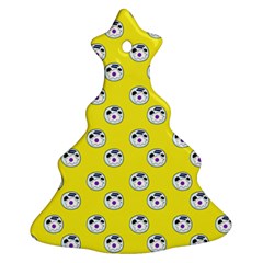 English Breakfast Yellow Pattern Ornament (christmas Tree)  by snowwhitegirl