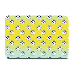 English Breakfast Yellow Pattern Mint Ombre Plate Mats