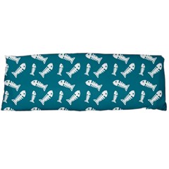 Fish Teal Blue Pattern Body Pillow Case (dakimakura) by snowwhitegirl