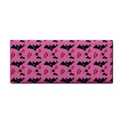 Bat Rose Lips Pink Pattern Hand Towel