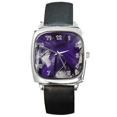 Violet Square Metal Watch by WILLBIRDWELL