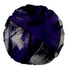 Violet Large 18  Premium Flano Round Cushions by WILLBIRDWELL