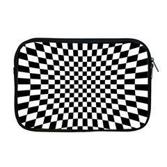 Illusion Checkerboard Black And White Pattern Apple Macbook Pro 17  Zipper Case