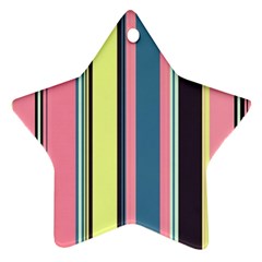 Stripes Colorful Wallpaper Seamless Ornament (Star)