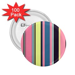Stripes Colorful Wallpaper Seamless 2.25  Buttons (100 pack) 