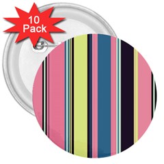 Stripes Colorful Wallpaper Seamless 3  Buttons (10 pack) 