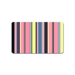 Stripes Colorful Wallpaper Seamless Magnet (Name Card)