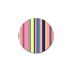 Stripes Colorful Wallpaper Seamless Golf Ball Marker by Vaneshart