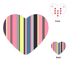 Stripes Colorful Wallpaper Seamless Playing Cards Single Design (Heart)
