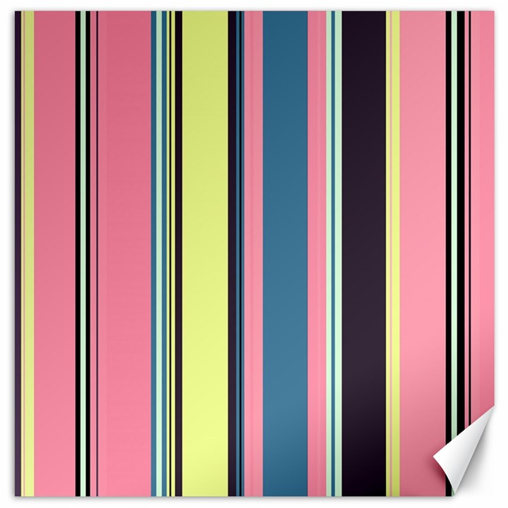 Stripes Colorful Wallpaper Seamless Canvas 16  x 16 