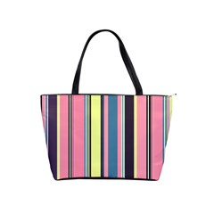 Stripes Colorful Wallpaper Seamless Classic Shoulder Handbag by Vaneshart