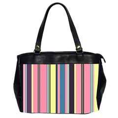 Stripes Colorful Wallpaper Seamless Oversize Office Handbag (2 Sides)