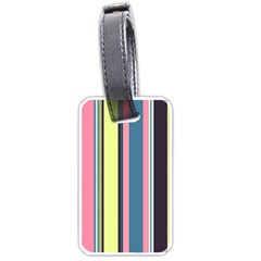 Stripes Colorful Wallpaper Seamless Luggage Tag (one Side)