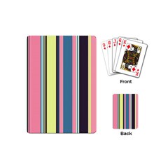 Stripes Colorful Wallpaper Seamless Playing Cards Single Design (Mini)