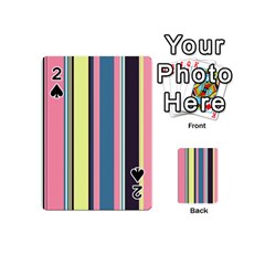 Stripes Colorful Wallpaper Seamless Playing Cards 54 Designs (mini) by Vaneshart