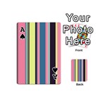 Stripes Colorful Wallpaper Seamless Playing Cards 54 Designs (Mini) Front - SpadeA