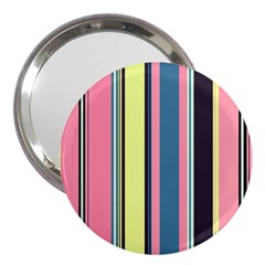 Stripes Colorful Wallpaper Seamless 3  Handbag Mirrors