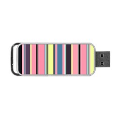 Stripes Colorful Wallpaper Seamless Portable USB Flash (One Side)