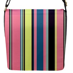 Stripes Colorful Wallpaper Seamless Flap Closure Messenger Bag (S)