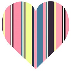 Stripes Colorful Wallpaper Seamless Wooden Puzzle Heart