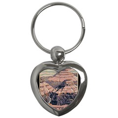 Vintage Travel Poster Grand Canyon Key Chain (Heart)