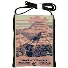 Vintage Travel Poster Grand Canyon Shoulder Sling Bag