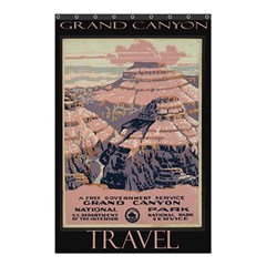 Vintage Travel Poster Grand Canyon Shower Curtain 48  x 72  (Small) 