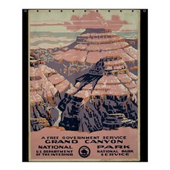 Vintage Travel Poster Grand Canyon Shower Curtain 60  x 72  (Medium) 