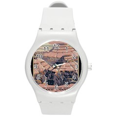 Vintage Travel Poster Grand Canyon Round Plastic Sport Watch (M)