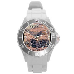 Vintage Travel Poster Grand Canyon Round Plastic Sport Watch (L)